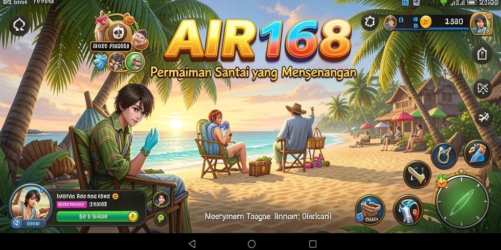 Screenshot gameplay AIR168 menunjukkan kesenangan bermain dengan teman.