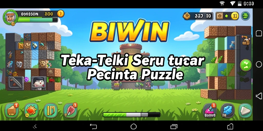 Tampilan gameplay seru dan tantangan puzzle di BIWIN.