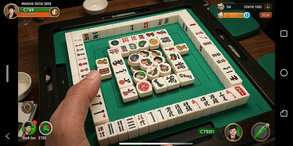 Tampilan gameplay C789 yang menampilkan tantangan Mahjong yang seru.