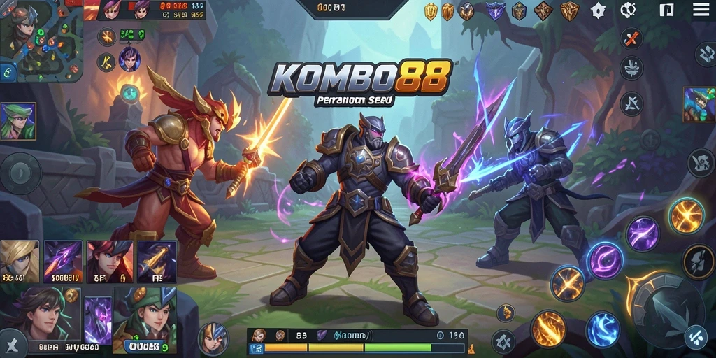 Tampilan gameplay seru di KOMBO88 dengan aksi intens.