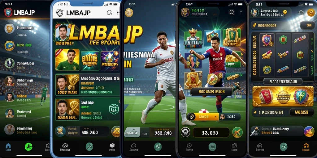 Screenshot gameplay yang menampilkan taruhan olahraga di LMBAJP.