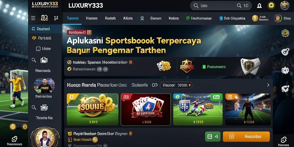 Tampilan gameplay LUXURY333 yang menarik saat bertaruh olahraga.