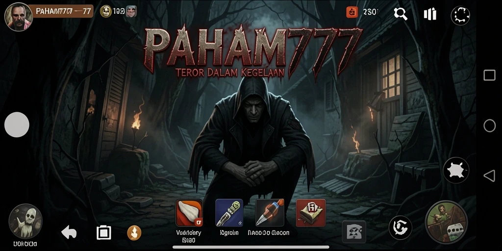 Tampilan gameplay PAHAM777 yang menegangkan saat menjelajahi kegelapan.