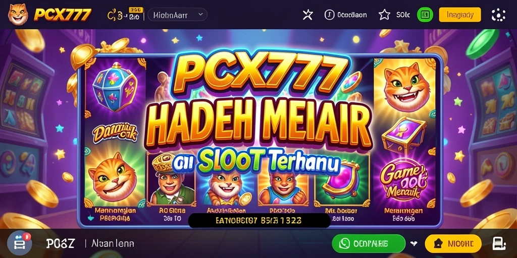Tampilan menarik dari gameplay Slot PCX777 yang mendebarkan.