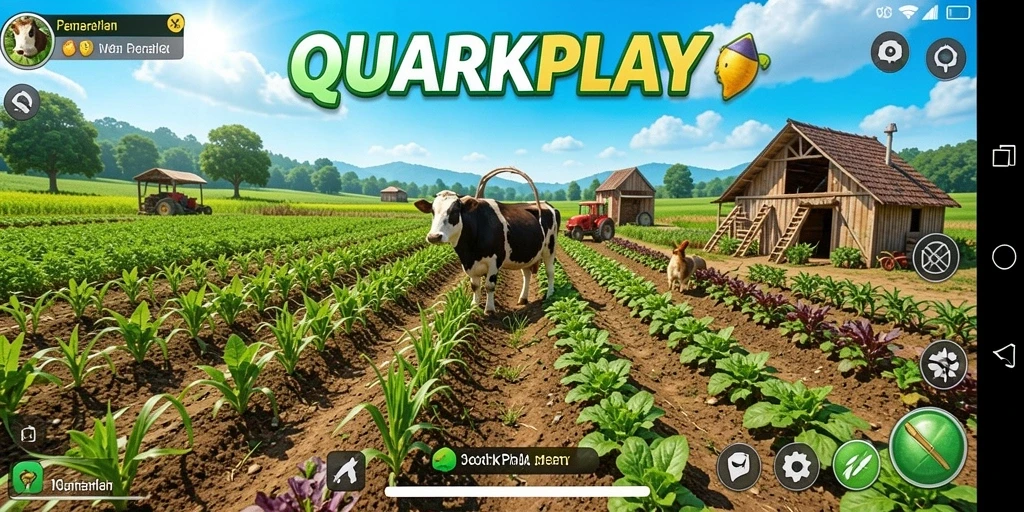 Gameplay menarik di QUARKPLAY dengan berbagai aktivitas bertani.