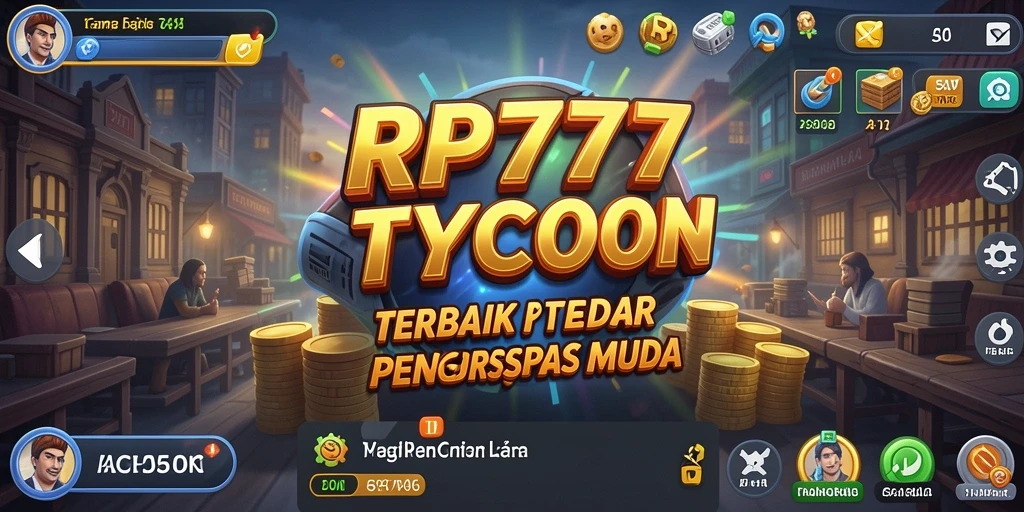 Tampilan gameplay Tycoon RP777 yang menantang dan memikat.