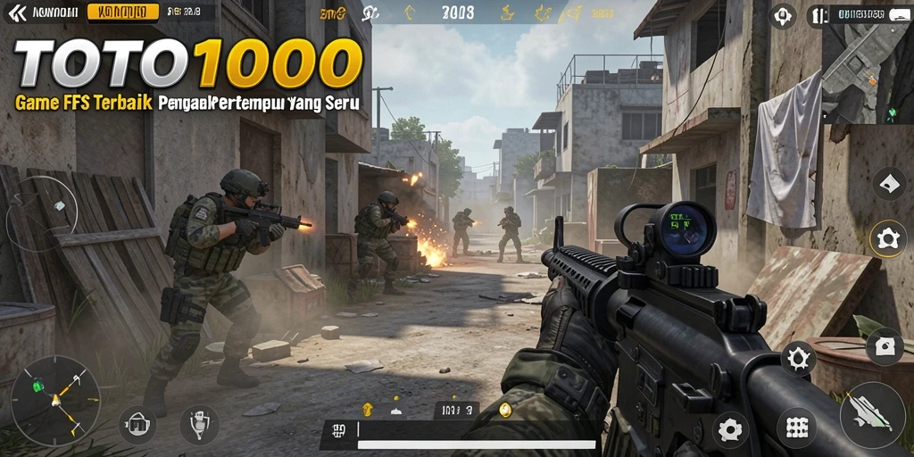 Gameplay TOTO1000 yang mendebarkan dengan aksi tembak-menembak intens.