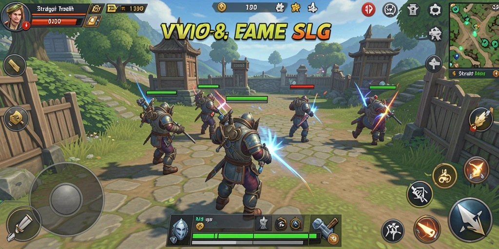 Screenshot menunjukkan momen mendebarkan dalam gameplay SLG VW108.