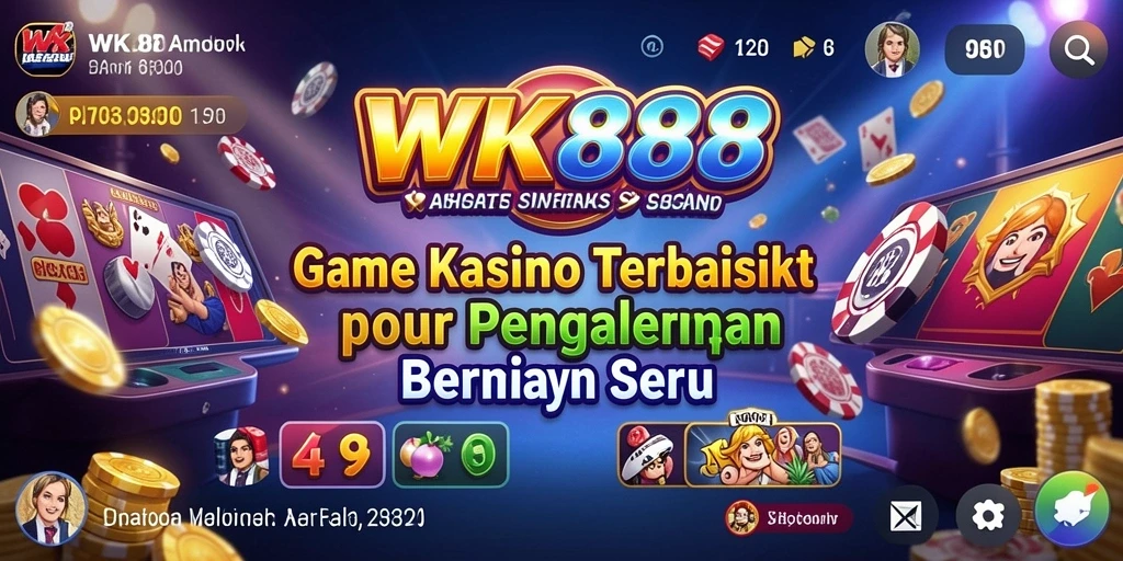Screenshot gameplay WK888 menampilkan aksi mendebarkan dari berbagai permainan Kasino.